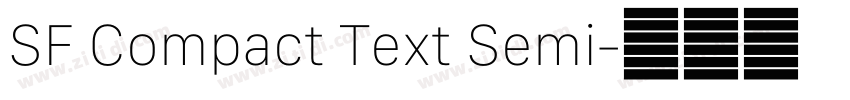 SF Compact Text Semi字体转换